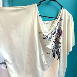 Off the shoulder with tank top NWOT
